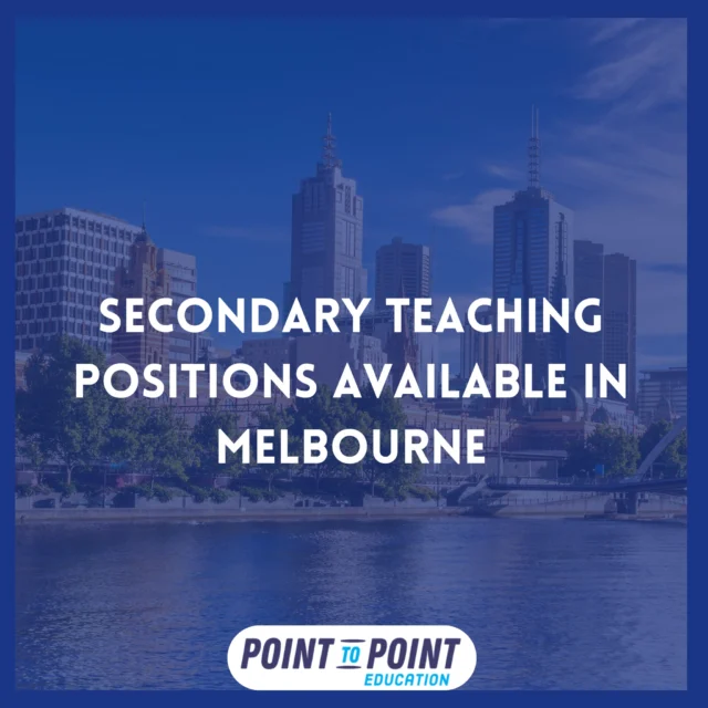 Teach. Travel. Thrive. 🎒✈️

Secondary teaching roles in Melbourne are open — and they’re more than just jobs, they’re a lifestyle upgrade.

We’re calling on passionate educators from New Zealand, the UK, USA, Canada, and the UAE who are ready for:

🌞 Year-round sunshine
🌊 Beach days after class
💼 Strong salaries & career growth
📚 Balanced workloads
🏙️ A vibrant city packed with culture and opportunity

Your dream teaching role might be waiting in Melbourne — are you ready to answer the call?

📩 Send us a message to find your fit or check out our latest teaching guide.

https://www.pointtopointeducation.com